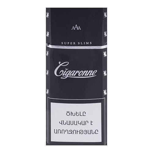 Сигареты Cigaronne Super Slims Black (Сигароне Супер Слим Черные)