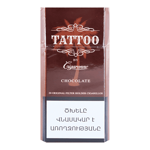 Сигареты Cigaronne Tattoo Super Slims Chocolate (Сигарон Тату Супер Слим Шоколад)