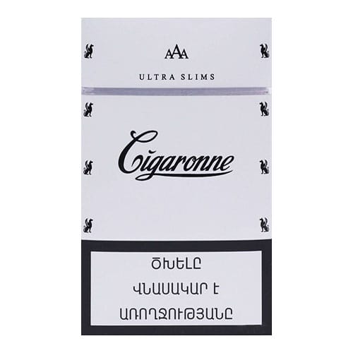 Сигареты Cigaronne Ultra Slims White (Сигароне Ультра Слимс Белые)