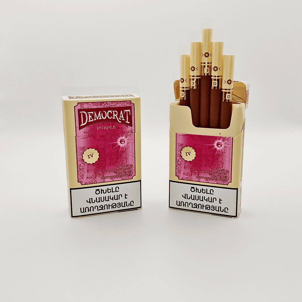 Сигареты Democrat Purple King Size (Демократ Виноград Ментол Кнопка)