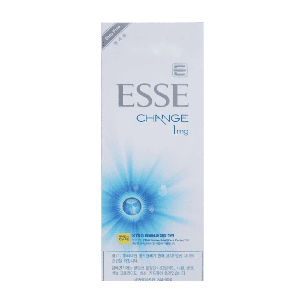 Сигареты Esse Change 1 mg South Korea (Эссе Чейндж 1 мг (Южная Корея, блок))