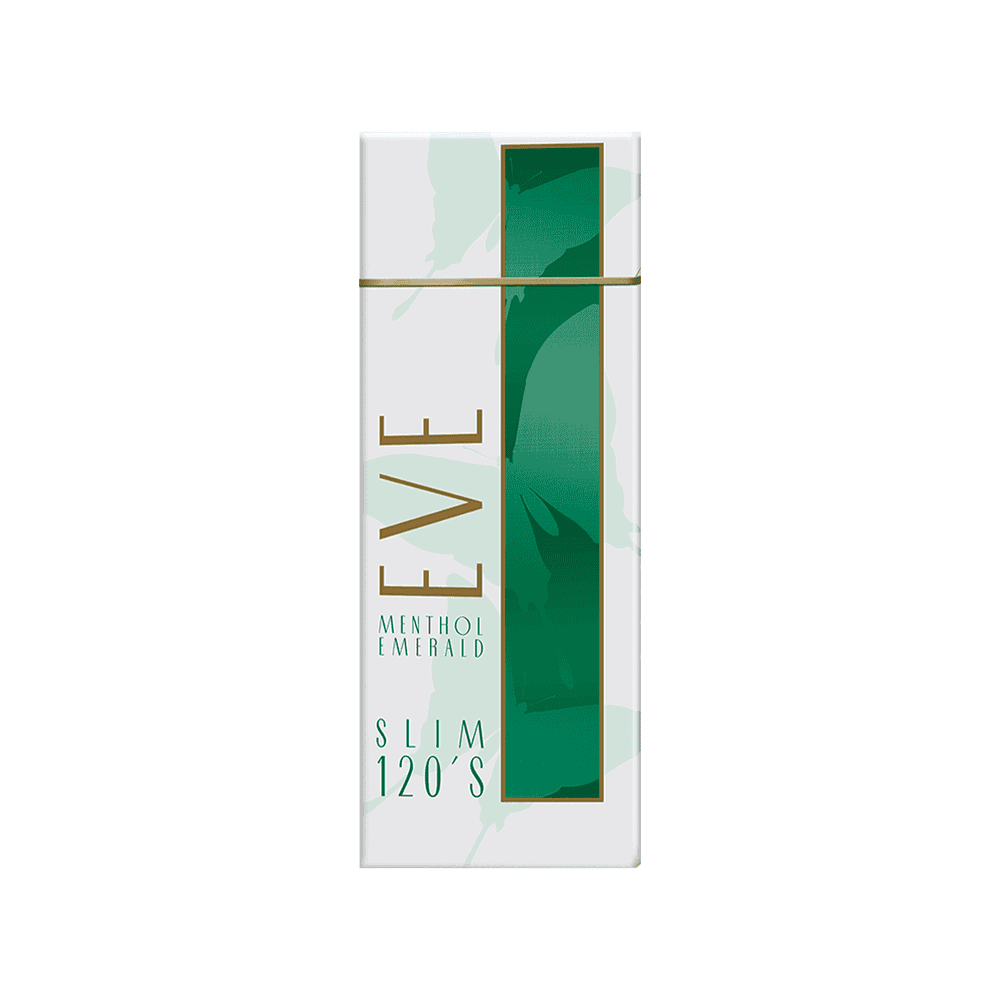 Сигареты Eve Menthol Emerald Slim 120s (Ив Ментол Эмералд Слим 120 мм, США)
