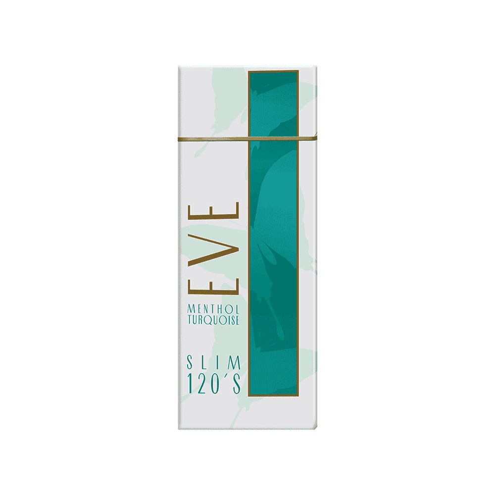 Сигареты Eve Menthol Turquoise Slim 120s (Ив Ментол Терквоиз Слим 120 мм, США)
