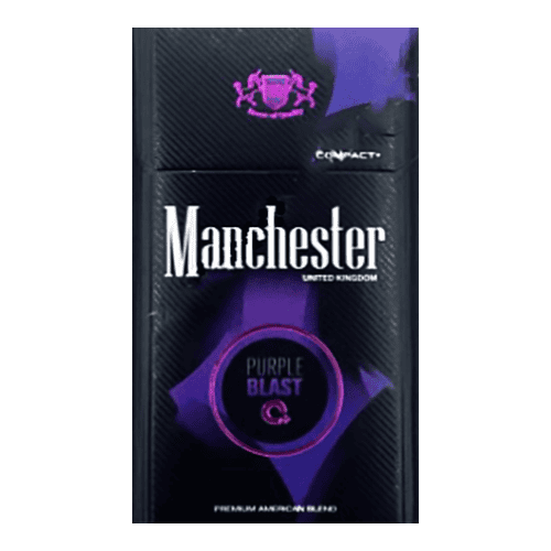 Сигареты Manchester Purple Blast (Манчестер Перпл Бласт Кнопка Черника)