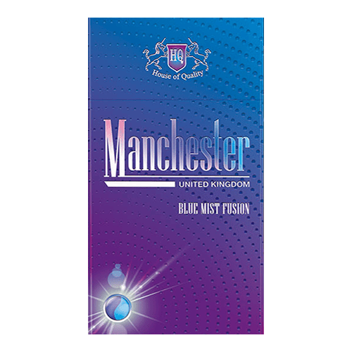 Сигареты Manchester Blue Mist (Манчестер Черника с Ментолом с кнопкой)