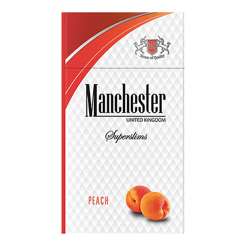 Сигареты Manchester Peach Superslims (Манчестер Персик Суперслимс)