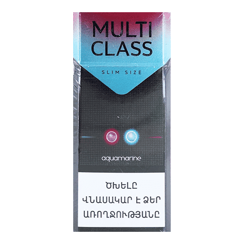 Cигареты Multi Class Slim Size Aquamarine (Мульти Класс Слим Аквамарин)