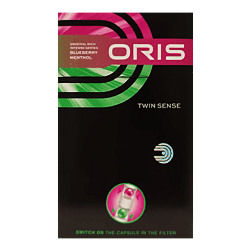 Сигареты Oris Twin Sense Blueberry Menthol King Size (Орис Твин Сенс Черника Ментол Кинг Сайз)