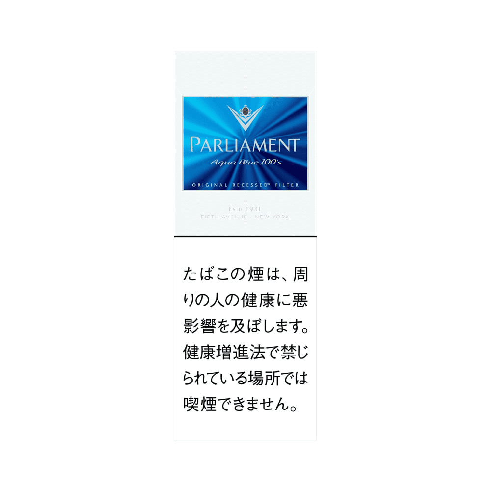 Сигареты Parliament Aqua Blue 100’s Japan (Парламент Аква Блю 100 мм Япония)