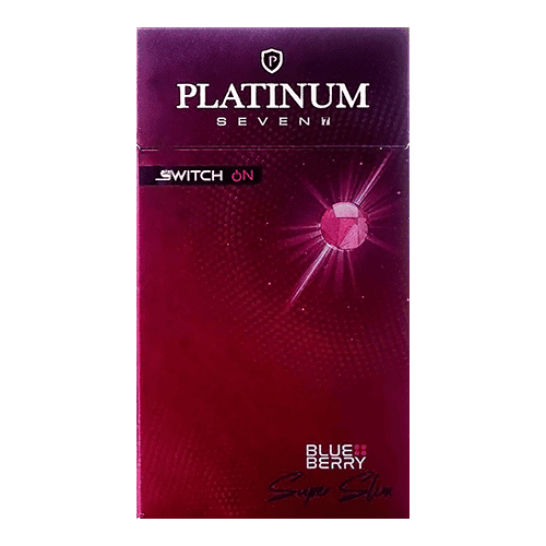 Сигареты Platinum Seven Superslims Blueberry Switch On (Платинум Суперслимс Черника)