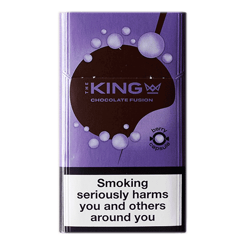 Сигареты The King Chocolate Blueberry Capsule (Кинг Шоколад Кнопка Черника)